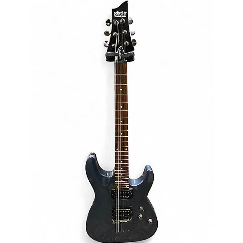 Used Schecter Guitar Research Omen 6 SLATE BLUE Solid Body Electric Guitar