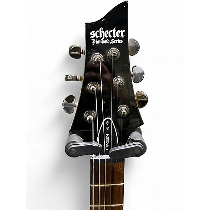 Used Schecter Guitar Research Omen 6 SLATE BLUE Solid Body Electric Guitar