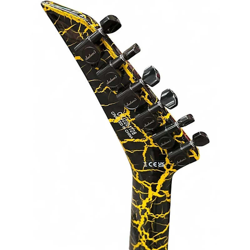 Used Jackson Soloist SL3X DX Yellow Crackle Solid Body Electric Guitar