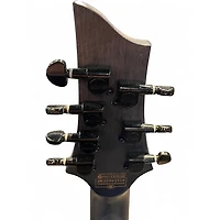 Used Schecter Guitar Research Omen Elite 7 See-Thru Blue Burst Solid Body Electric Guitar