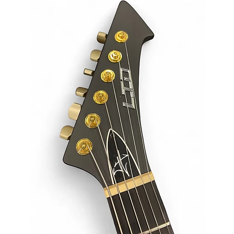 Used ESP LTD JAMES HETFIELD VULTURE SATIN BLACK Solid Body Electric Guitar