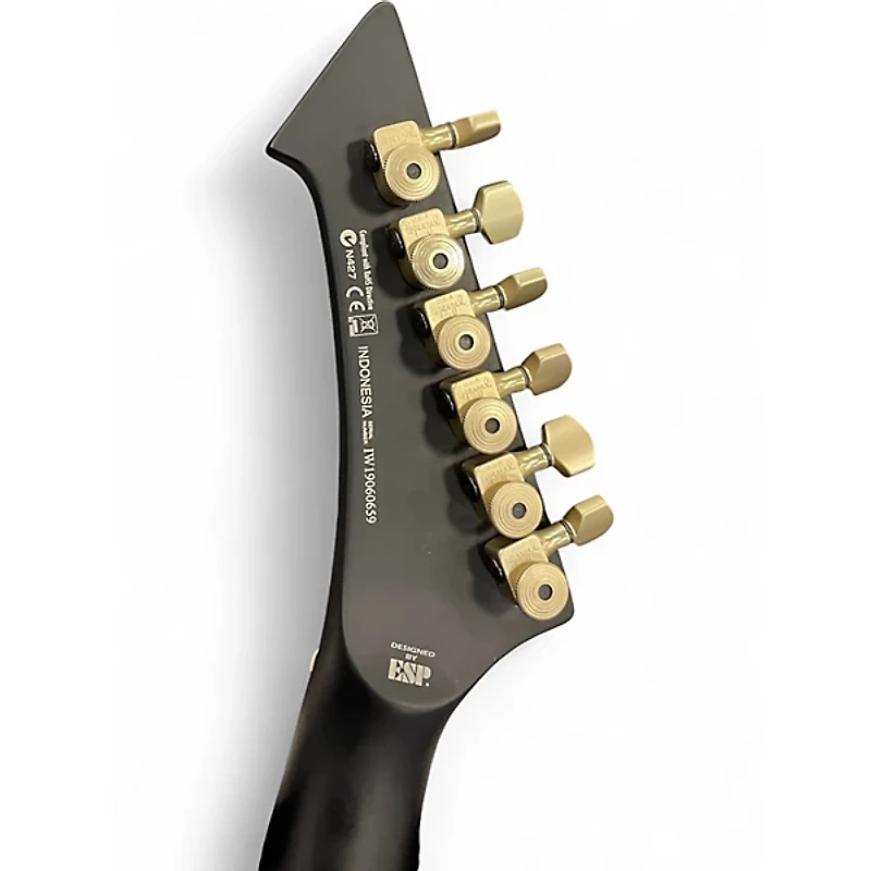 Used ESP LTD JAMES HETFIELD VULTURE SATIN BLACK Solid Body Electric Guitar