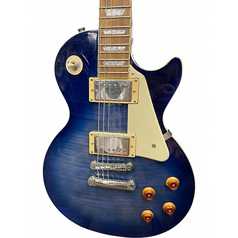 Used Epiphone Les Paul Standard Pro Blue Solid Body Electric Guitar