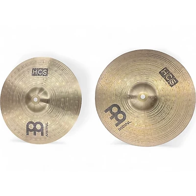 Used MEINL 13in HCS Hi Hat Pair Cymbal