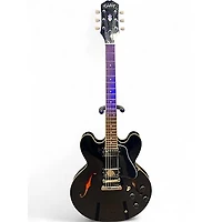 Used Epiphone ES355 Ebony Hollow Body Electric Guitar