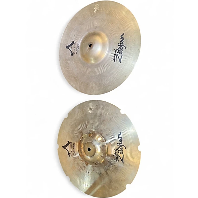 Used Zildjian 14in A Custom Rezo Hi Hat Pair Cymbal