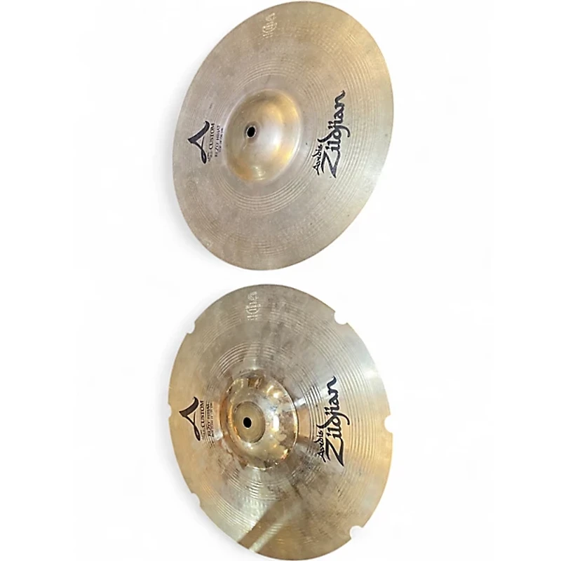 Used Zildjian 14in A Custom Rezo Hi Hat Pair Cymbal