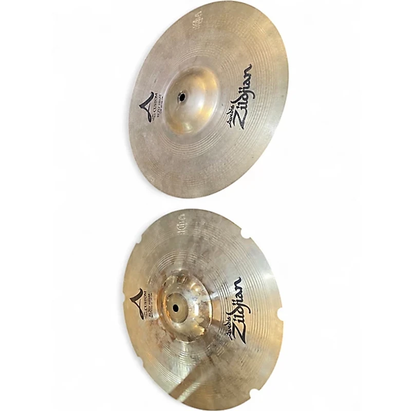 Used Zildjian 14in A Custom Rezo Hi Hat Pair Cymbal