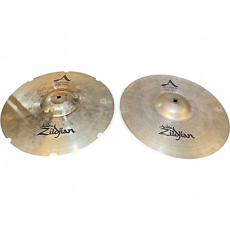 Used Zildjian 14in A Custom Rezo Hi Hat Pair Cymbal