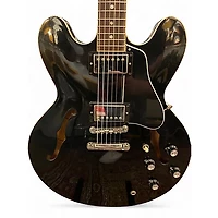 Used Gibson ES335 Dot Reissue Black Hollow Body Electric Guitar