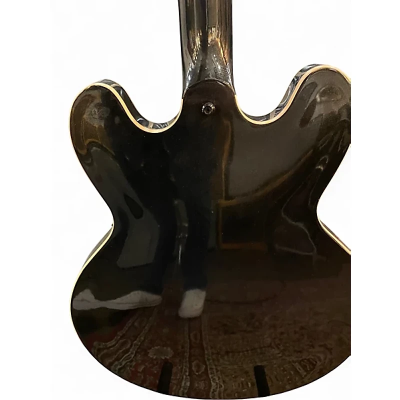 Used Gibson ES335 Dot Reissue Black Hollow Body Electric Guitar