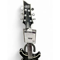 Used Schecter Guitar Research C1 Platinum Trans Black Solid Body Electric Guitar