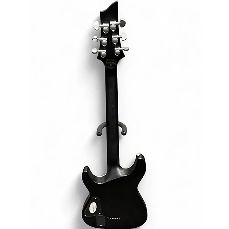 Used Schecter Guitar Research C1 Platinum Trans Black Solid Body Electric Guitar