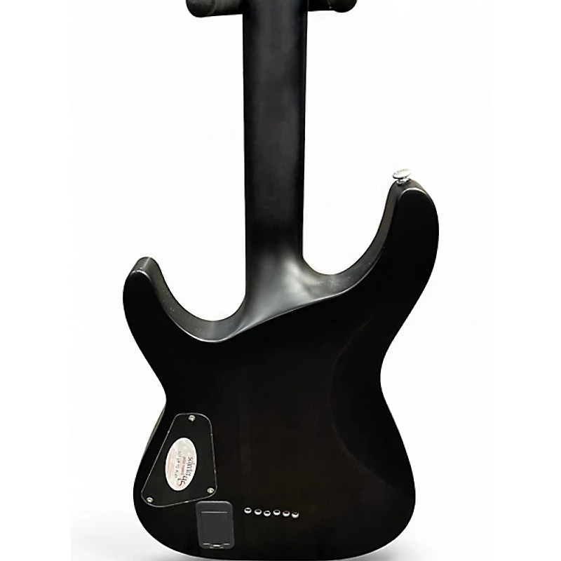 Used Schecter Guitar Research C1 Platinum Trans Black Solid Body Electric Guitar