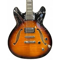 Used 2013 Hagstrom Viking Deluxe Baritone Tobacco Sunburst Solid Body Electric Guitar