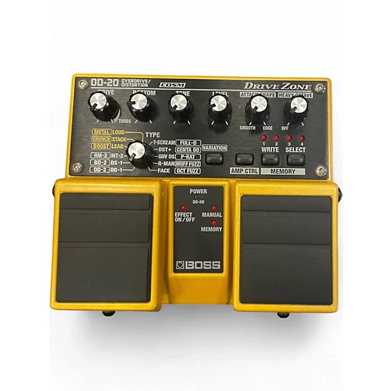 Used BOSS OD20 Overdrive Distortion Effect Pedal