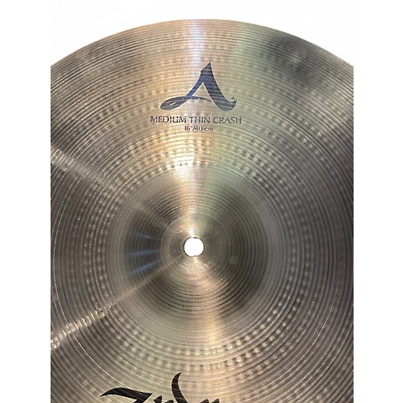 Used Zildjian 16in A Series Medium Thin Crash Cymbal