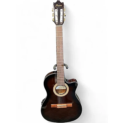 Used Ibanez GA35 Thinline Dark Violin Burst Classical Acoustic Electric Guitar