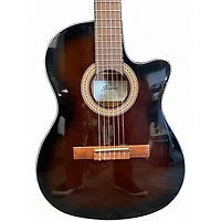 Used Ibanez GA35 Thinline Dark Violin Burst Classical Acoustic Electric Guitar