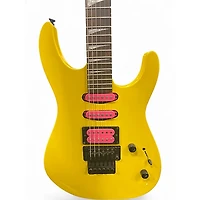 Used Jackson X Series Dinky DK3XR HSS  Caution Yellow Solid Body Electric Guitar