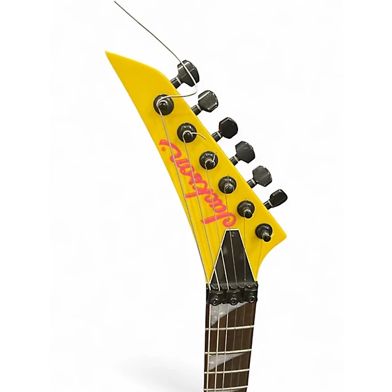 Used Jackson X Series Dinky DK3XR HSS  Caution Yellow Solid Body Electric Guitar