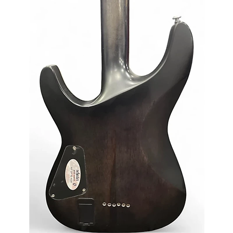 Used Schecter Guitar Research C-1 PLATINUM Trans Black Solid Body Electric Guitar