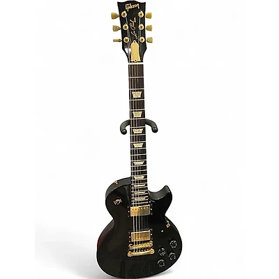 Used Gibson Les Paul Studio Black and Gold Solid Body Electric Guitar