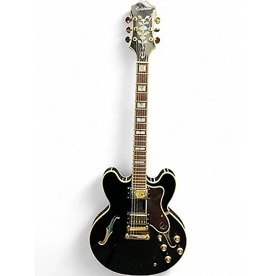 Used Epiphone Sheraton II PRO BLACK Hollow Body Electric Guitar