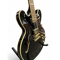 Used Epiphone Sheraton II PRO BLACK Hollow Body Electric Guitar