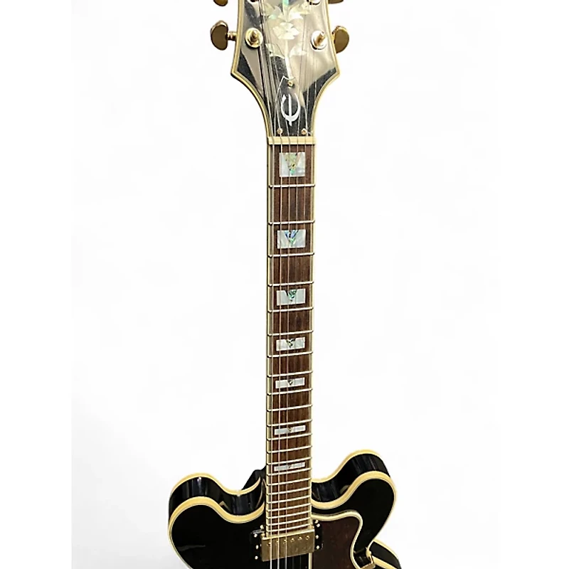 Used Epiphone Sheraton II PRO BLACK Hollow Body Electric Guitar