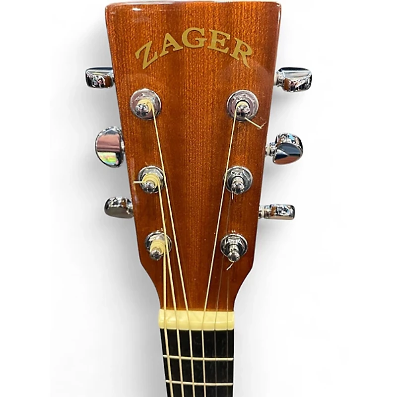 Used Zager Parlor/N Natural Acoustic Guitar