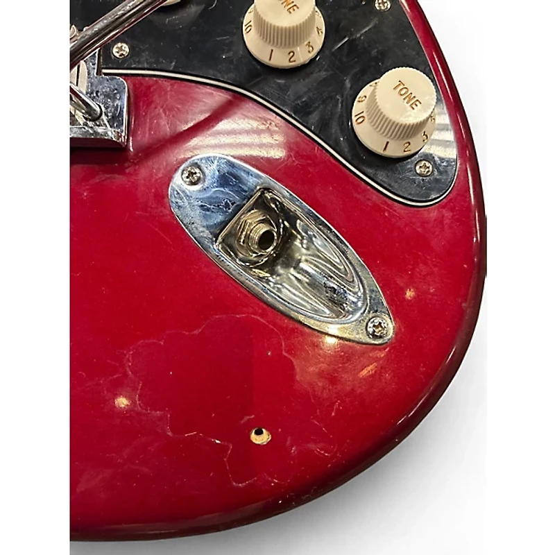 Used 1997 Fender American Standard Stratocaster Candy Apple Red Solid Body Electric Guitar