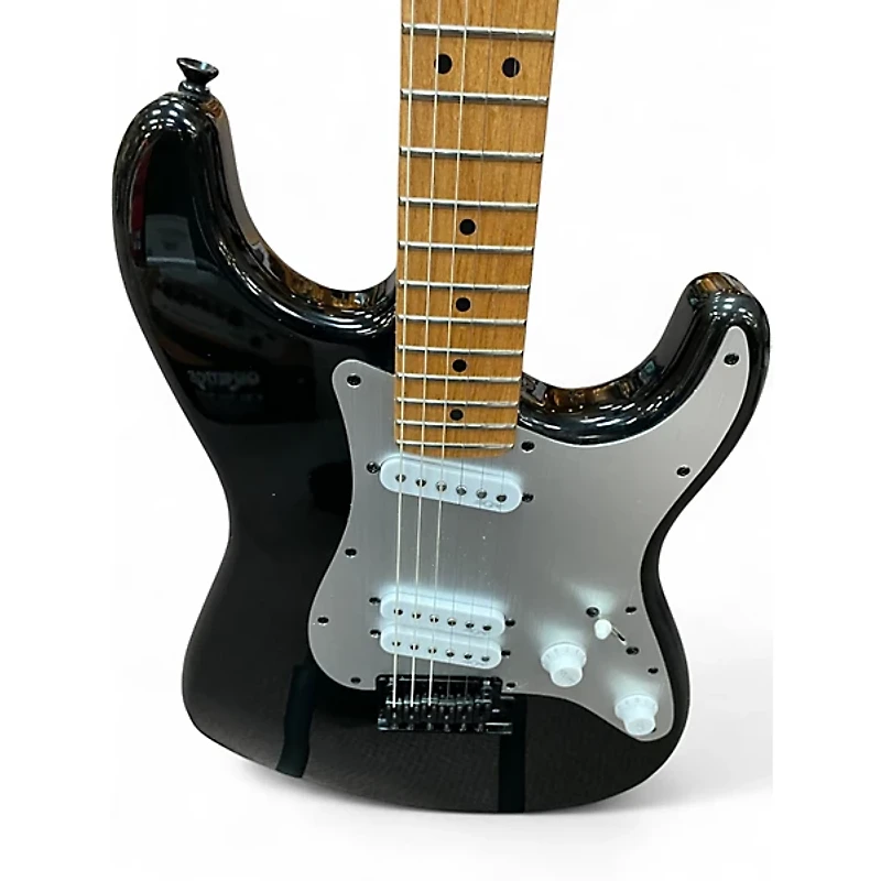 Used Squier Contemporary Stratocaster Black Solid Body Electric Guitar