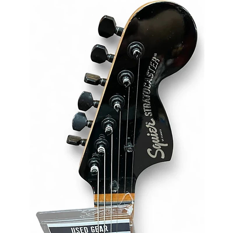 Used Squier Contemporary Stratocaster Black Solid Body Electric Guitar