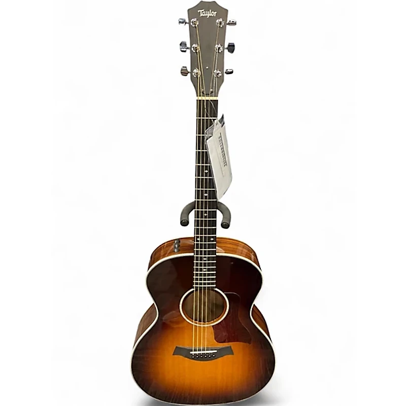 Used Taylor 214CE Deluxe Sunburst Acoustic Electric Guitar