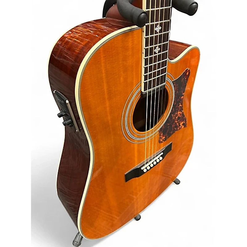 Used Epiphone Masterbuilt DR-500MCE Natural Acoustic Electric Guitar