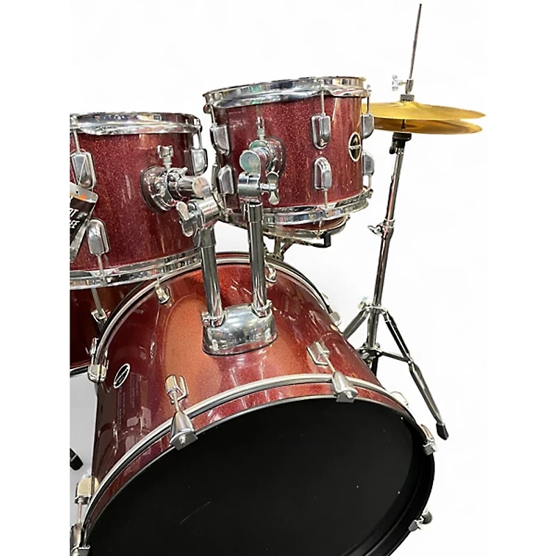 Used PDP by DW 5 Piece Encore Ruby Red Drum Kit