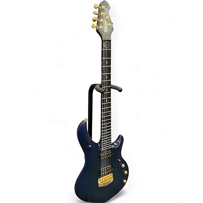 Used Ernie Ball Music Man Majesty Blue Solid Body Electric Guitar