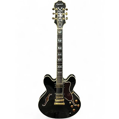 Used Epiphone Sheraton II Black Hollow Body Electric Guitar
