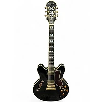 Used Epiphone Sheraton II Black Hollow Body Electric Guitar