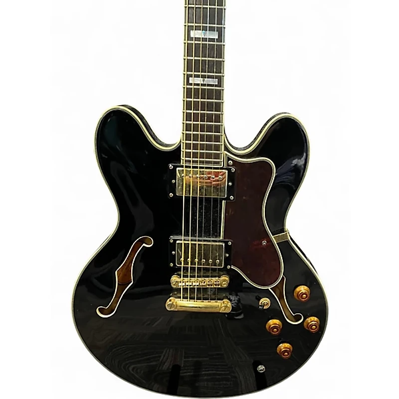Used Epiphone Sheraton II Black Hollow Body Electric Guitar