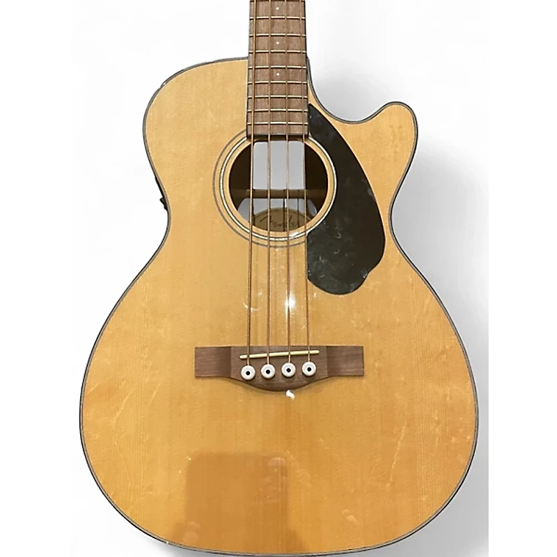 Used Fender cb-60sce Natural Acoustic Bass Guitar