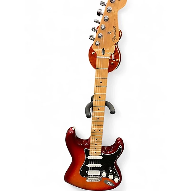Used Fender Player Stratocaster HSS Cherry Sunburst Solid Body Electric Guitar