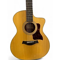 Used Taylor 214CE Natural Acoustic Electric Guitar