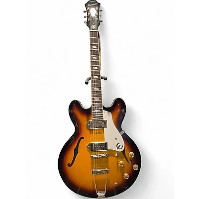 Used Epiphone Casino 3 Color Sunburst Hollow Body Electric Guitar