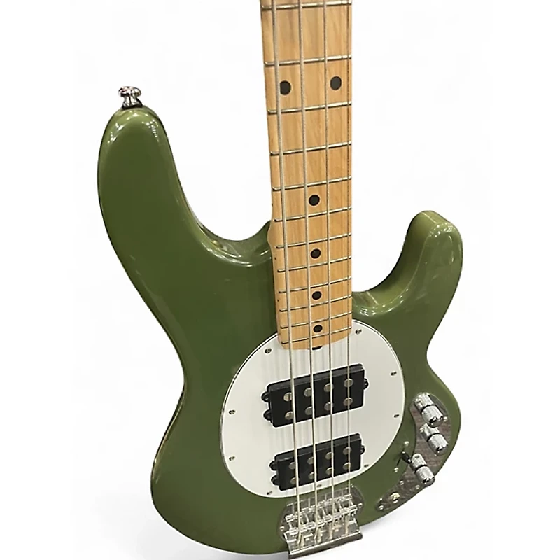 Used Sterling by Music Man STINGRAY RAY4HH OLIVE Electric Bass Guitar
