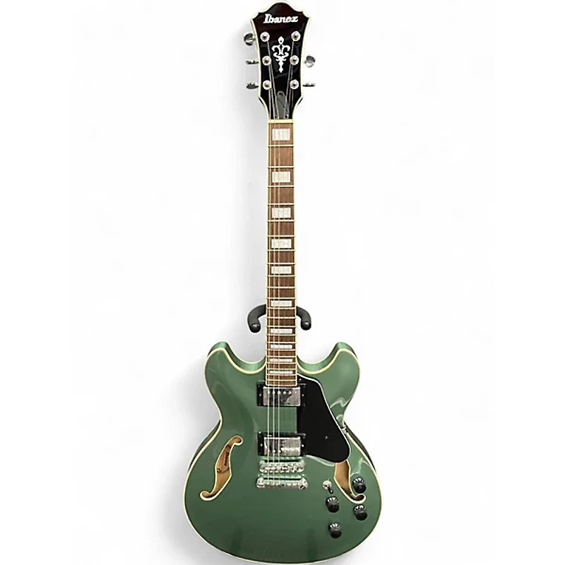 Used Ibanez AS73 Artcore Inverness Green Hollow Body Electric Guitar