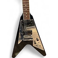 Used Gibson 70s flying v mirror Black Solid Body Electric Guitar