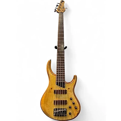 Used MTD Kingston KZ 6 String Natural Electric Bass Guitar