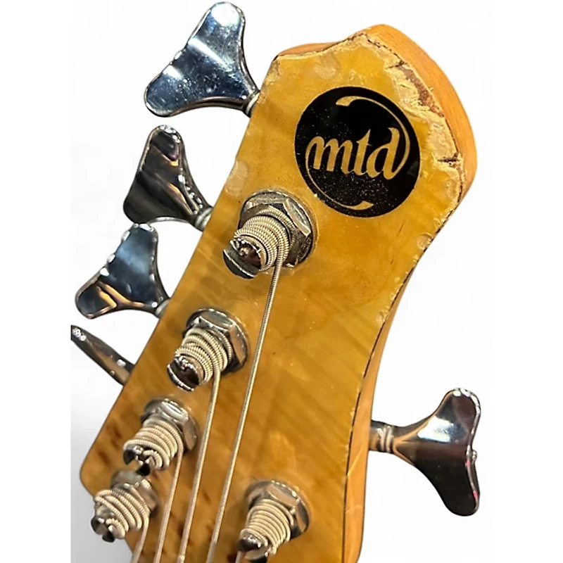 Used MTD Kingston KZ 6 String Natural Electric Bass Guitar